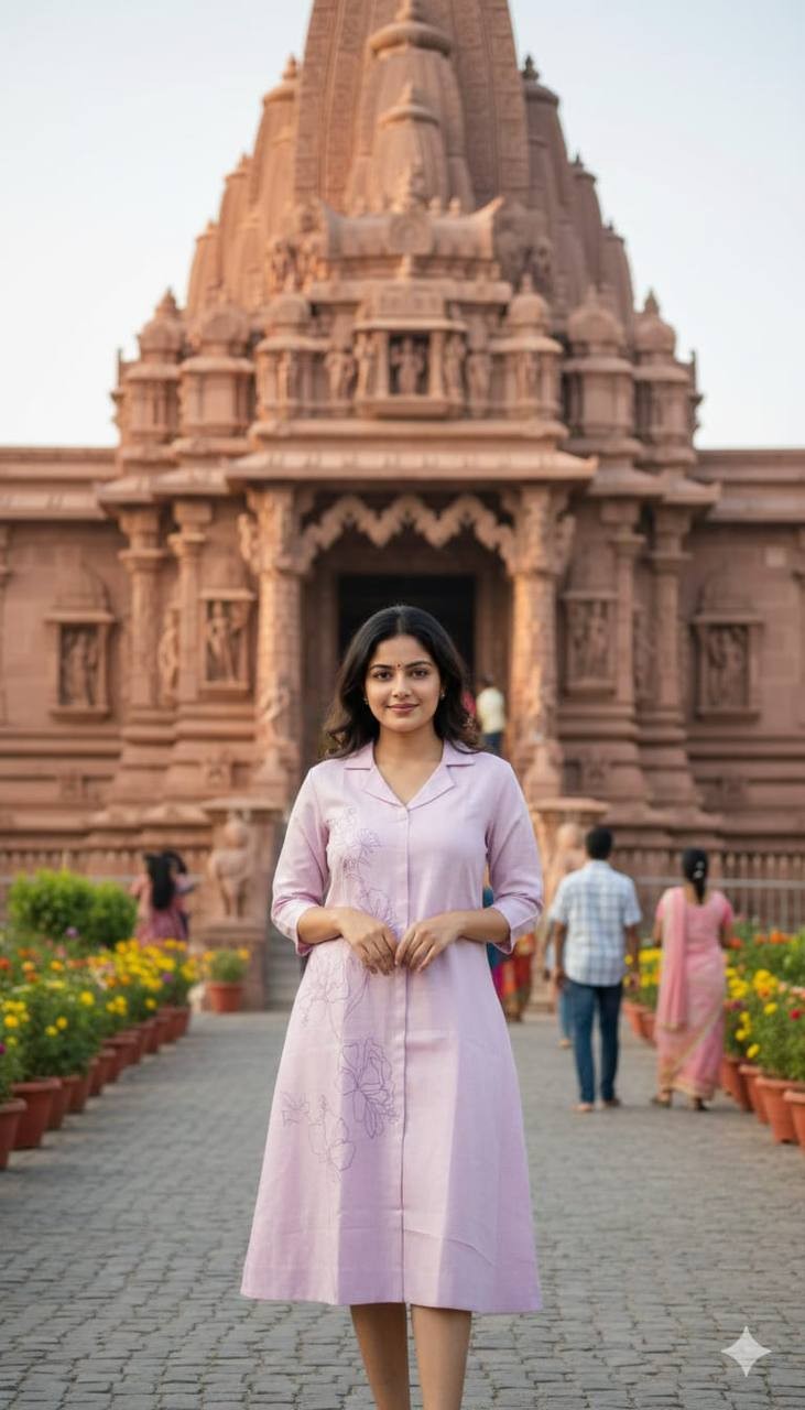 Pink kurti with pant